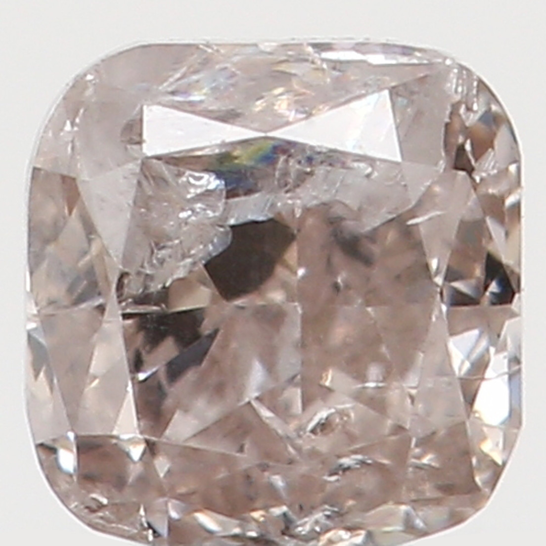 Natural Loose Diamond Cushion Brown Color I2 Clarity 2.70 MM 0.12 Ct KR914
