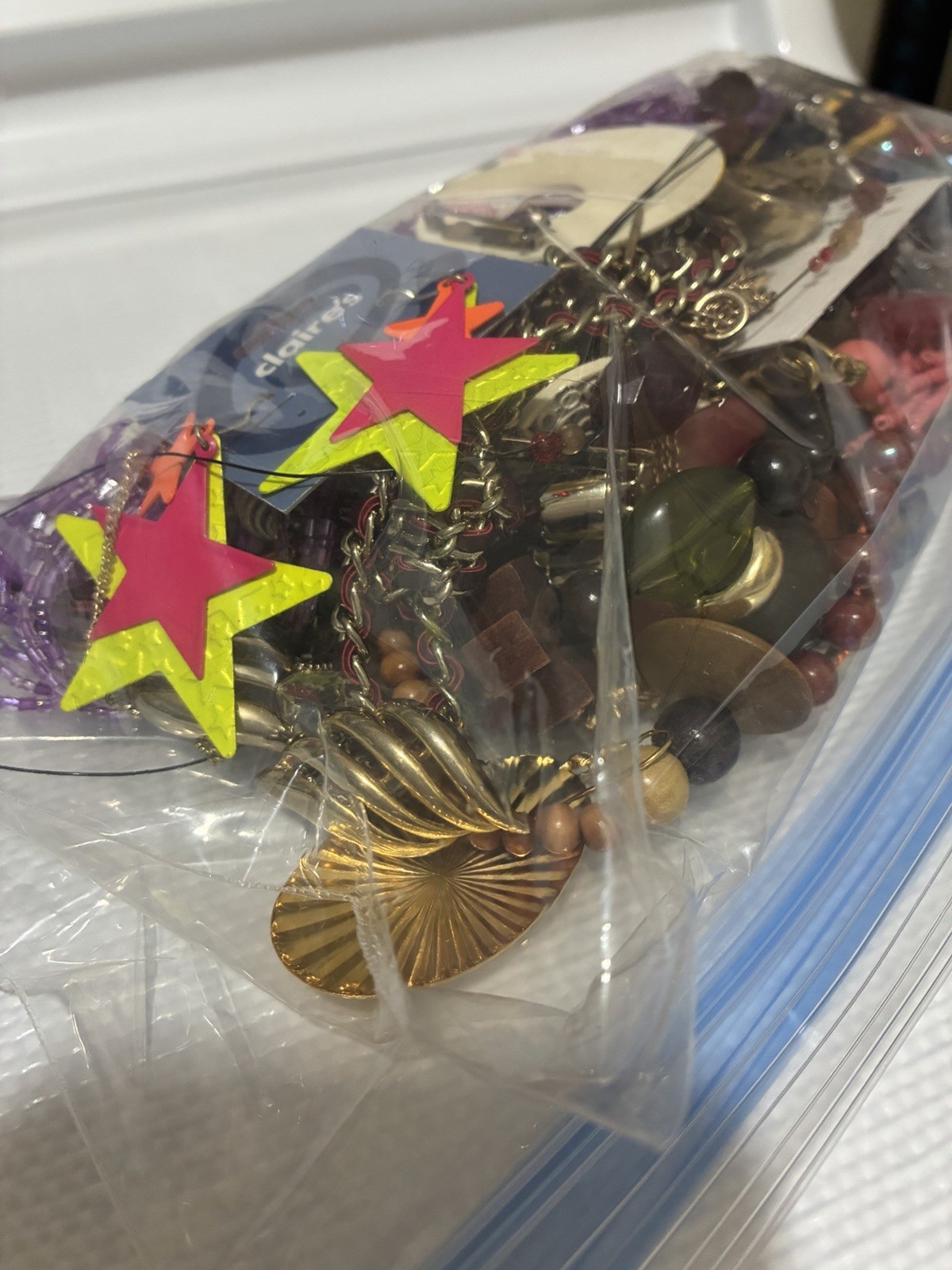 Mixed Costume Jewelry Lot Unsorted Variety Bag 1.45lb lot #5