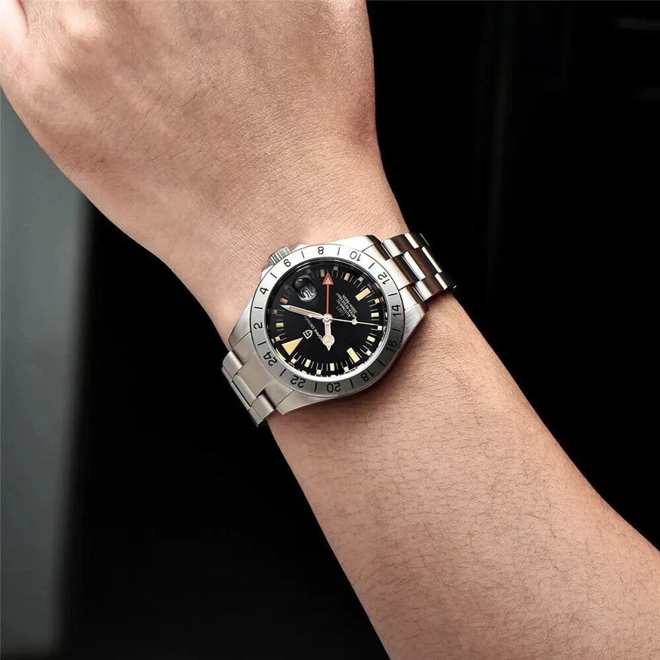 Pagani Design PD-1693 Yellow GMT Stainless Steel Automatic Men’s Watch