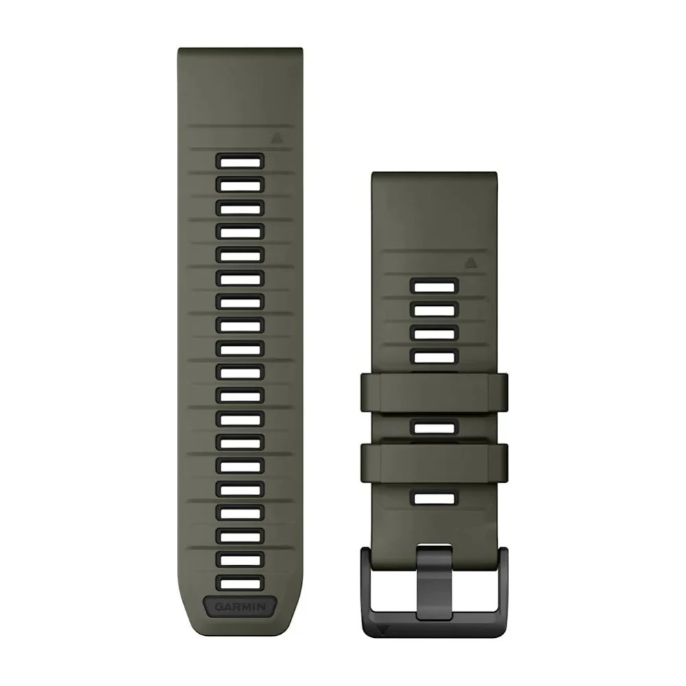 Garmin Unisex Olive Drab/Black Silicone 26MM QuickFit Watch Band
