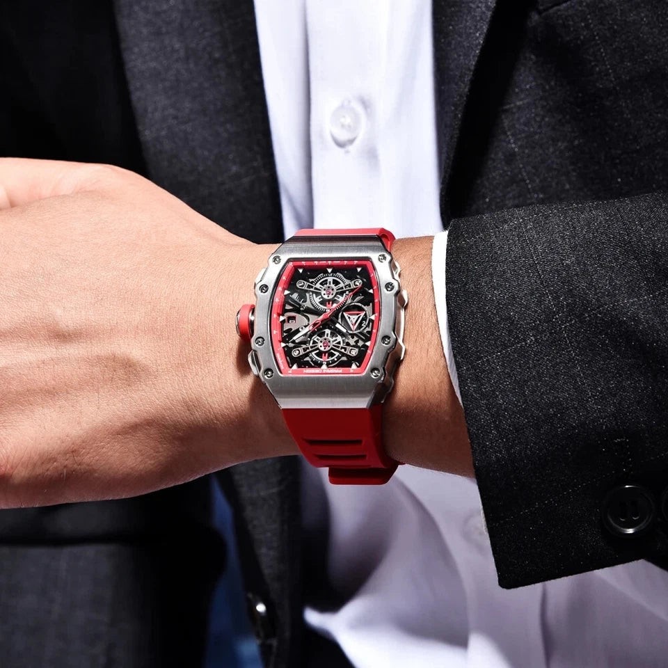 Pagani Design PD-YS011 Black on Black Chronograph Rubber Automatic Men’s Watch