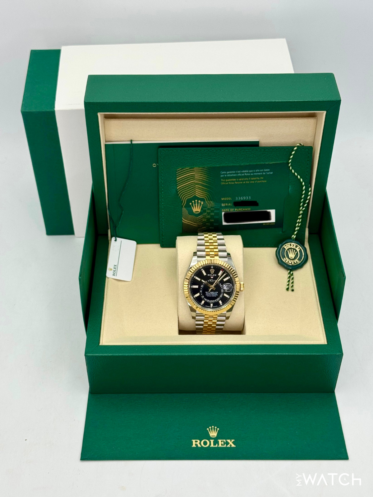 NEW 2025 Rolex Sky-Dweller 42mm 336933 Two-Tone Jubilee Black Dial