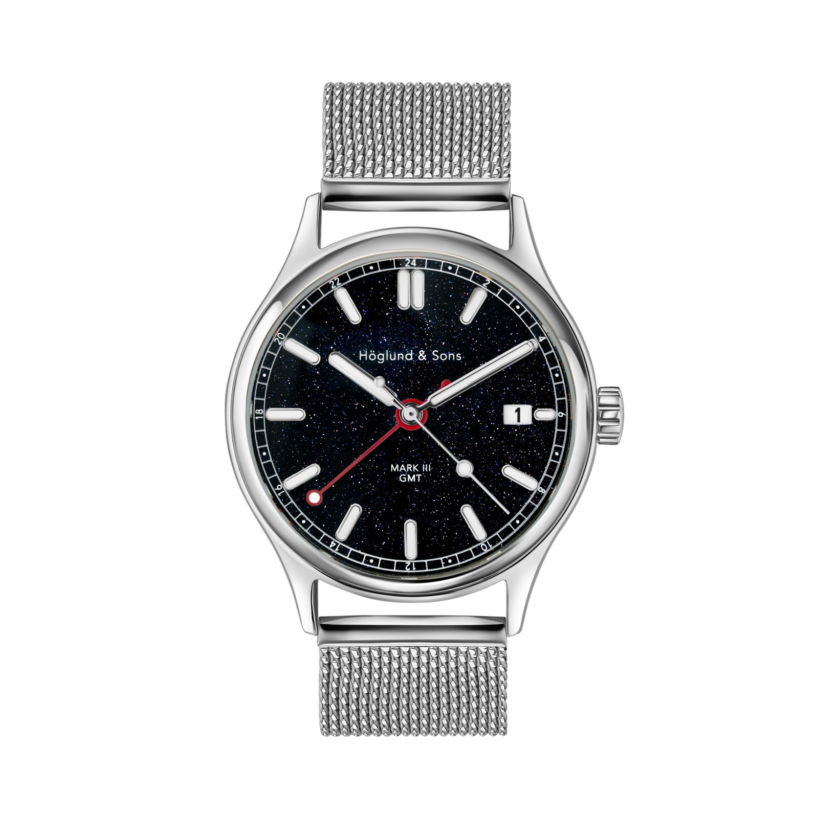 Höglund & Sons Mark III GMT Aventurine Automatic Seiko 5 NH34 Movement