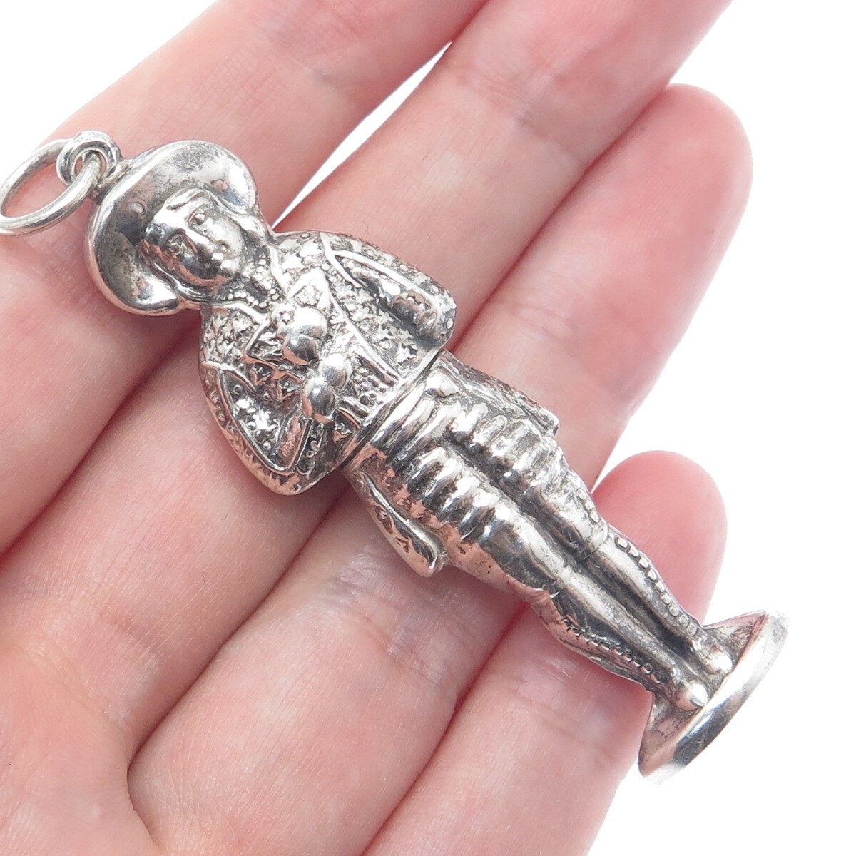 925 Sterling Silver Vintage REO Cavalier Needle Holder Pendant