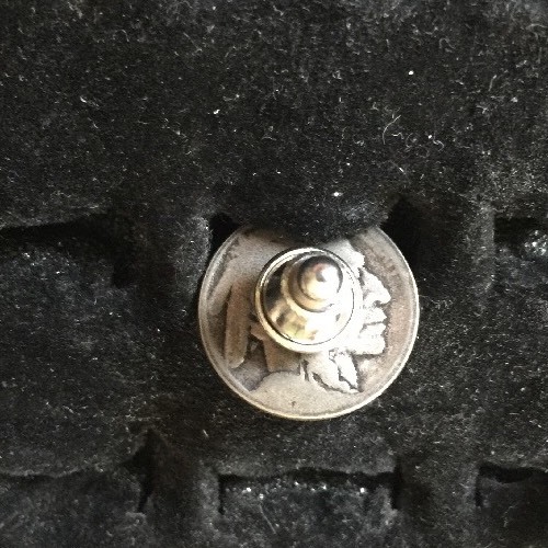 Authentic OLD BUFFALO Nickel Tie Tack, Pin, Golf Marker!