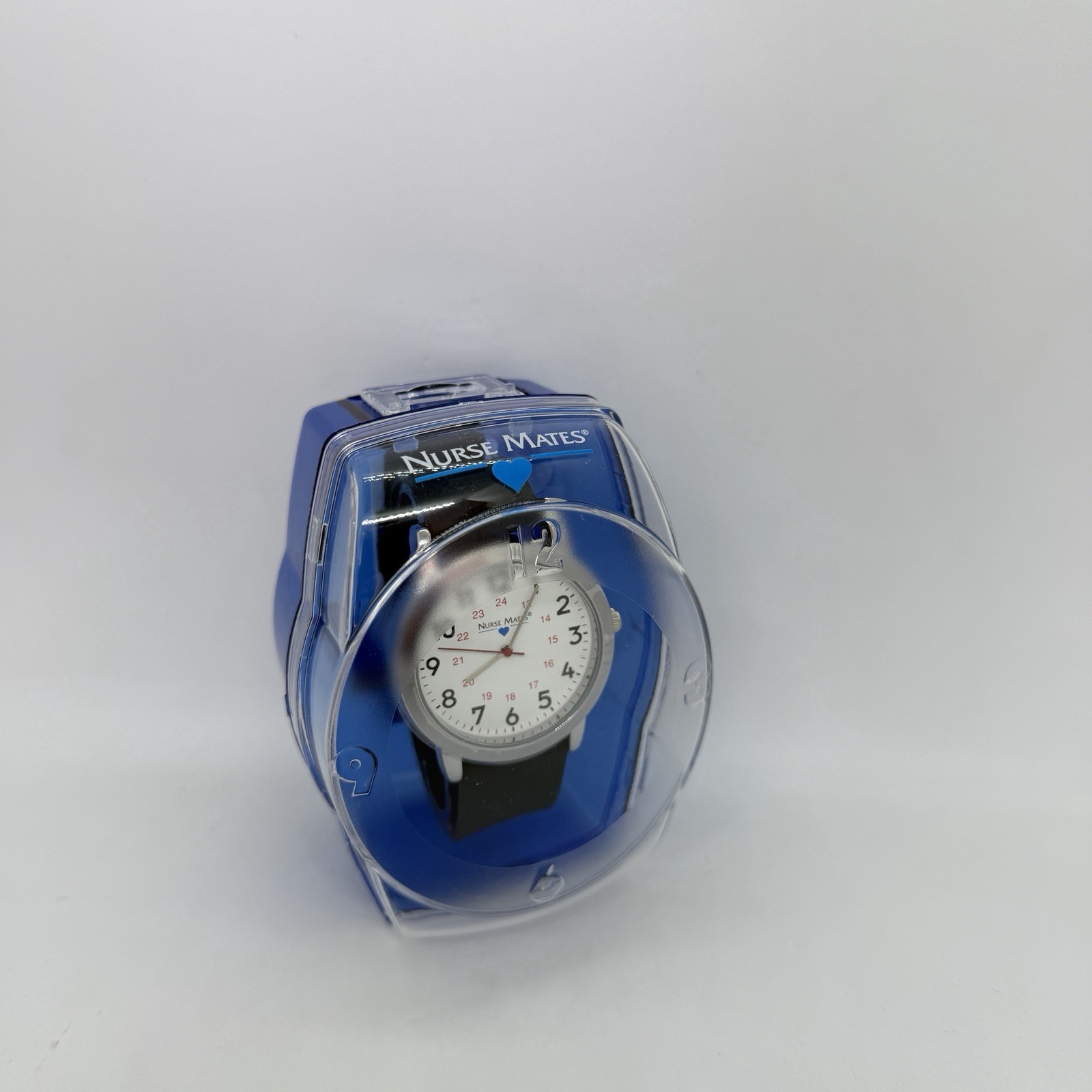Nurse Mates Oversized Unisex nurse watch water-resistant Silicone strap – Black
