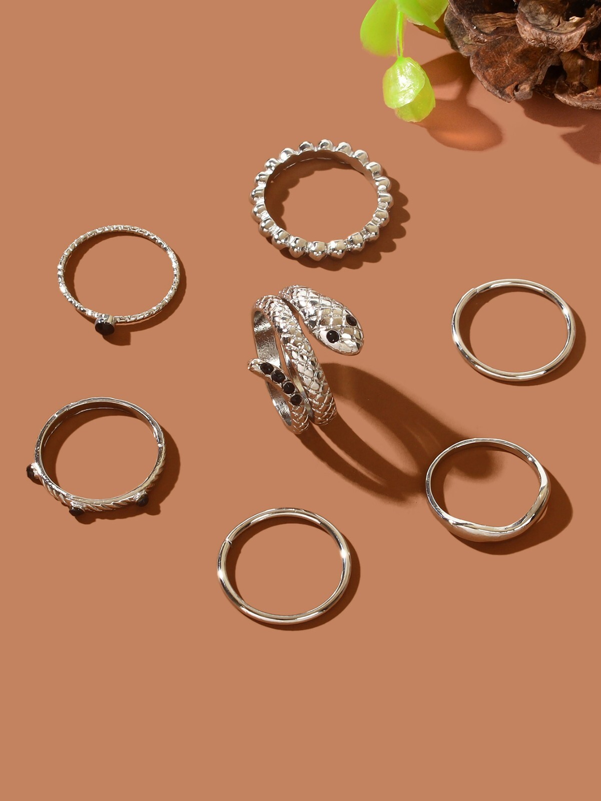 7pcs Assorted Rings Set Variety Pack Diverse Selection Combo Every Occasion Mood