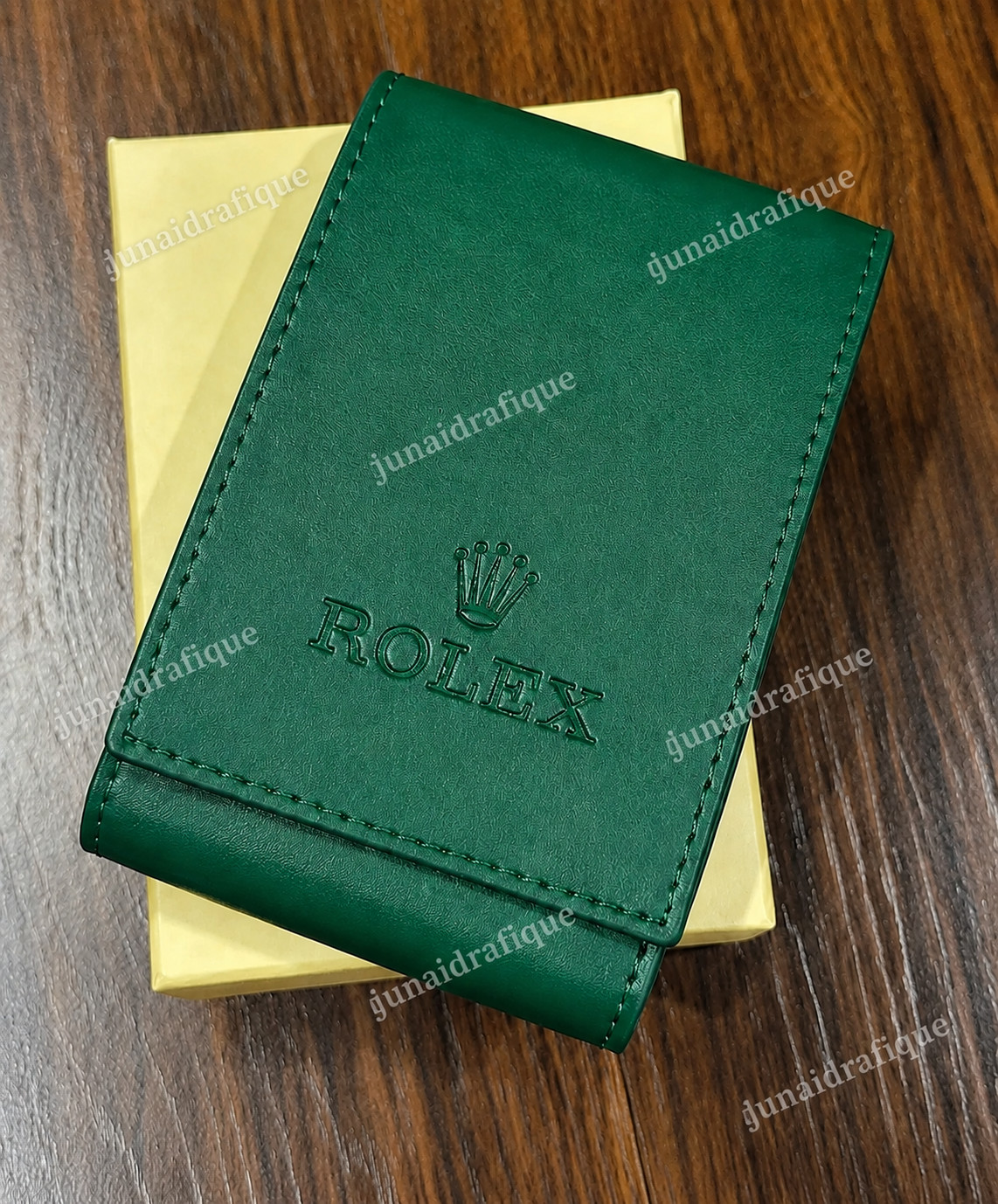 Rolex Case Leather Travel Pouch Service Center Premium Version-Gift For Watch