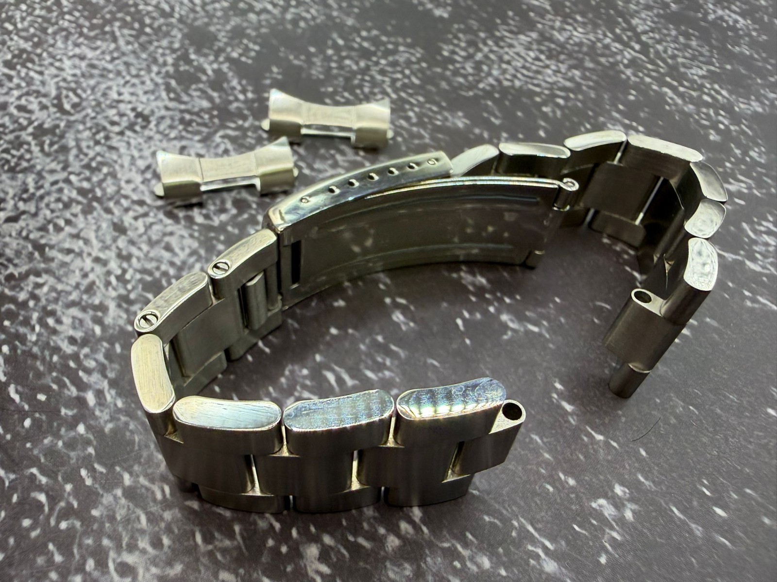 19mm Tudor Datrjust Sub Oyster Strap Bracelet Watch Band Matt Brush Screw Links