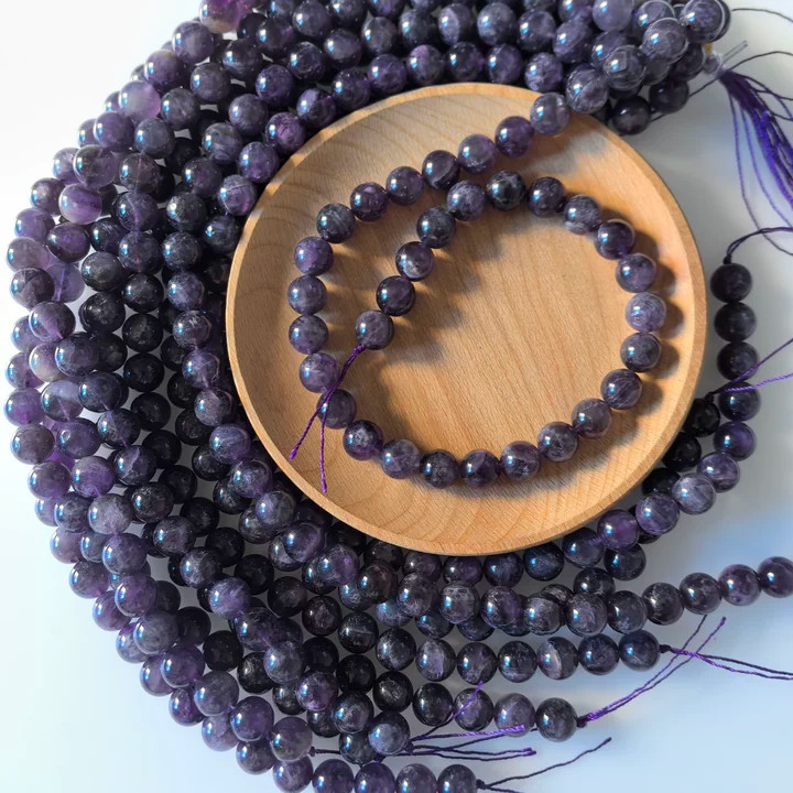 10 Strand Natural Amethyst Stone Round Spacer Loose Beads 10mm Jewelry SWC0