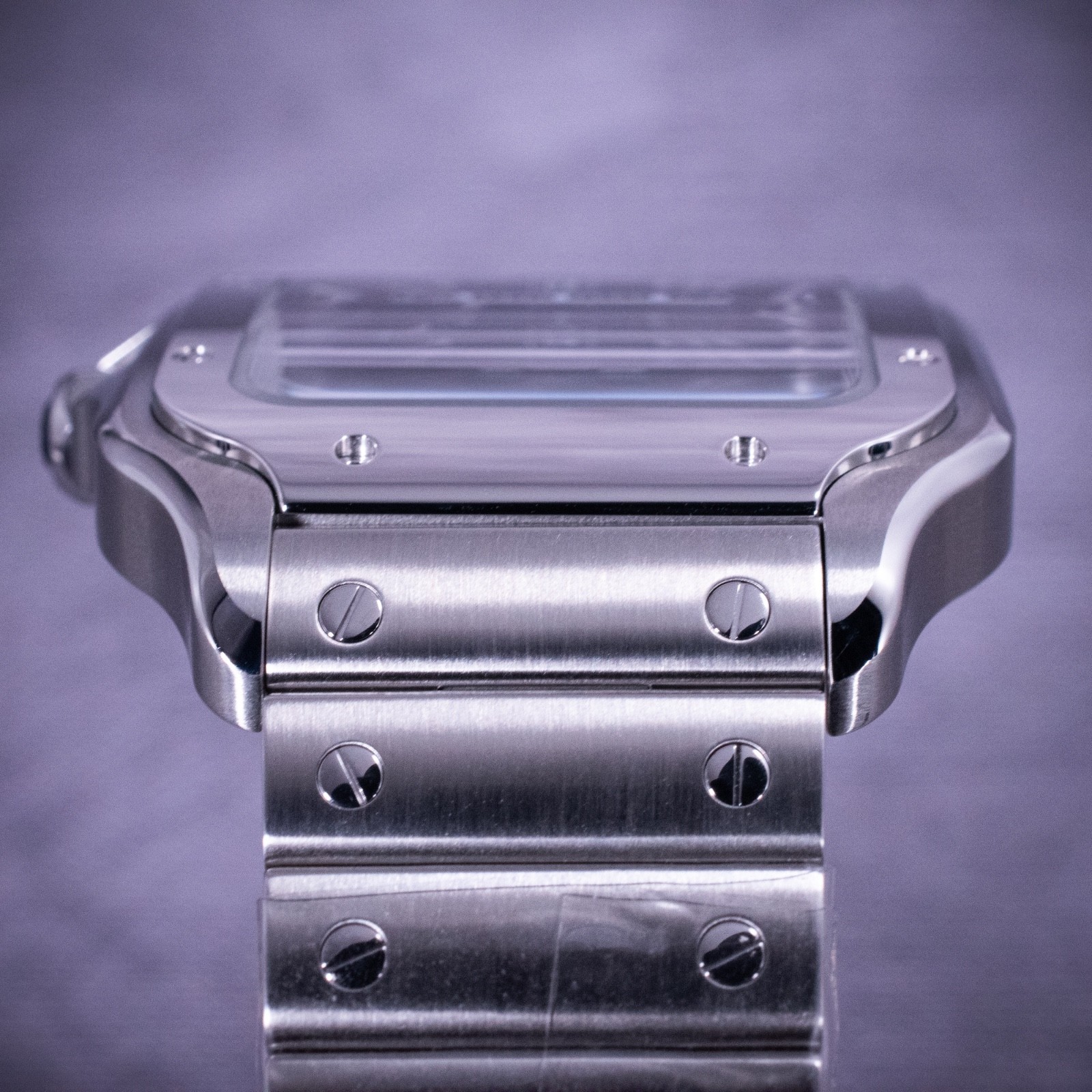 Unworn Cartier Santos de Cartier Large Model, Blue Dial, Ref. WSSA0030 w/ B&P