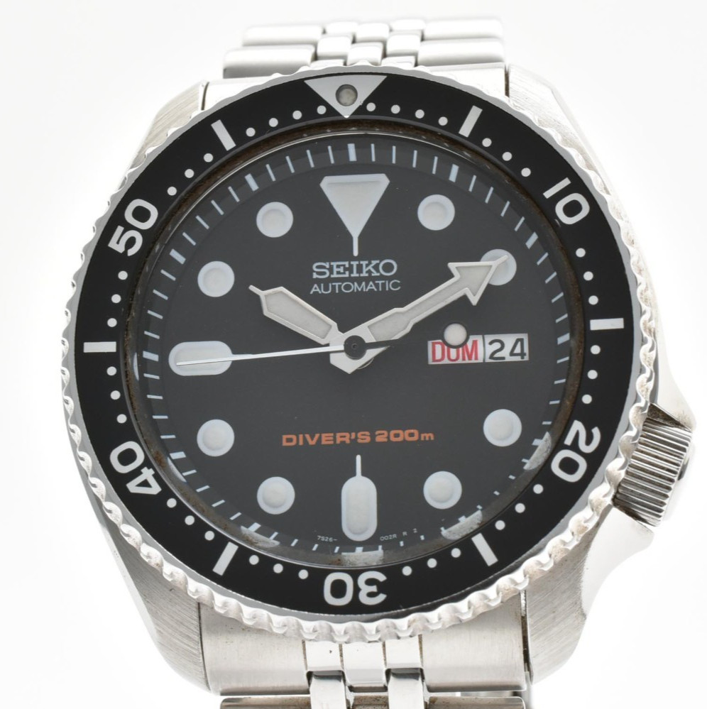 [NEAR MINT] SEIKO SKX007 7S26-0020 Divers Black Boy Automatic Men’s Watch Japan