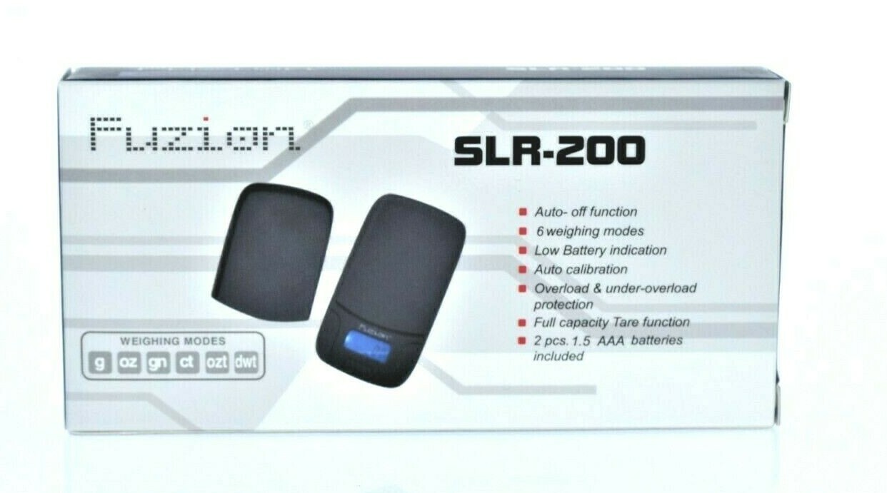 FUZION SLR-200 PROFESSIONAL DIGITAL POCKET SCALE-200 X 0.01G