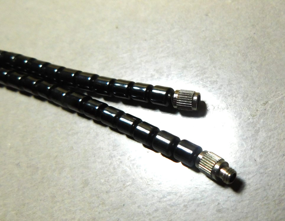 Unbranded~Hematite Metallic Luster Turn-Lock Necklace with Cross Pendant 18″