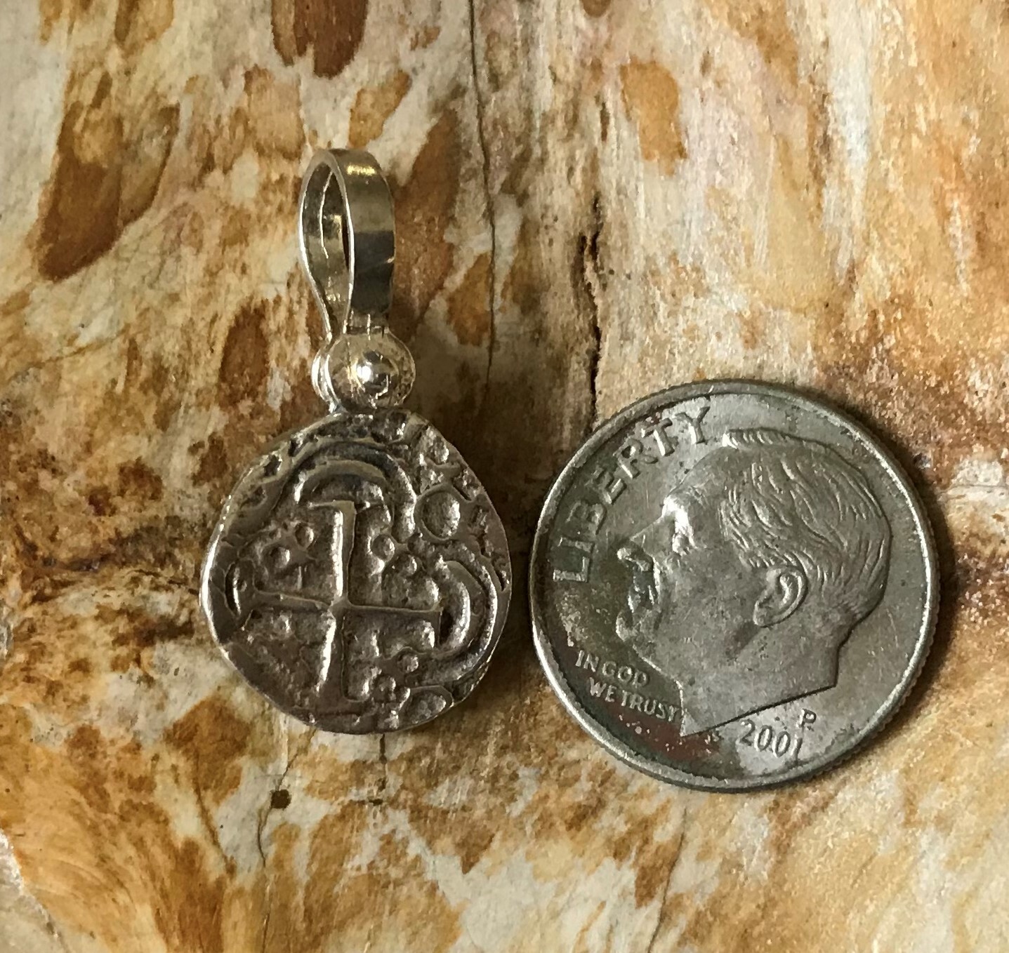 ATOCHA Coin Pendant 925 Sterling Silver Sunken Treasure Shipwreck Jewelry