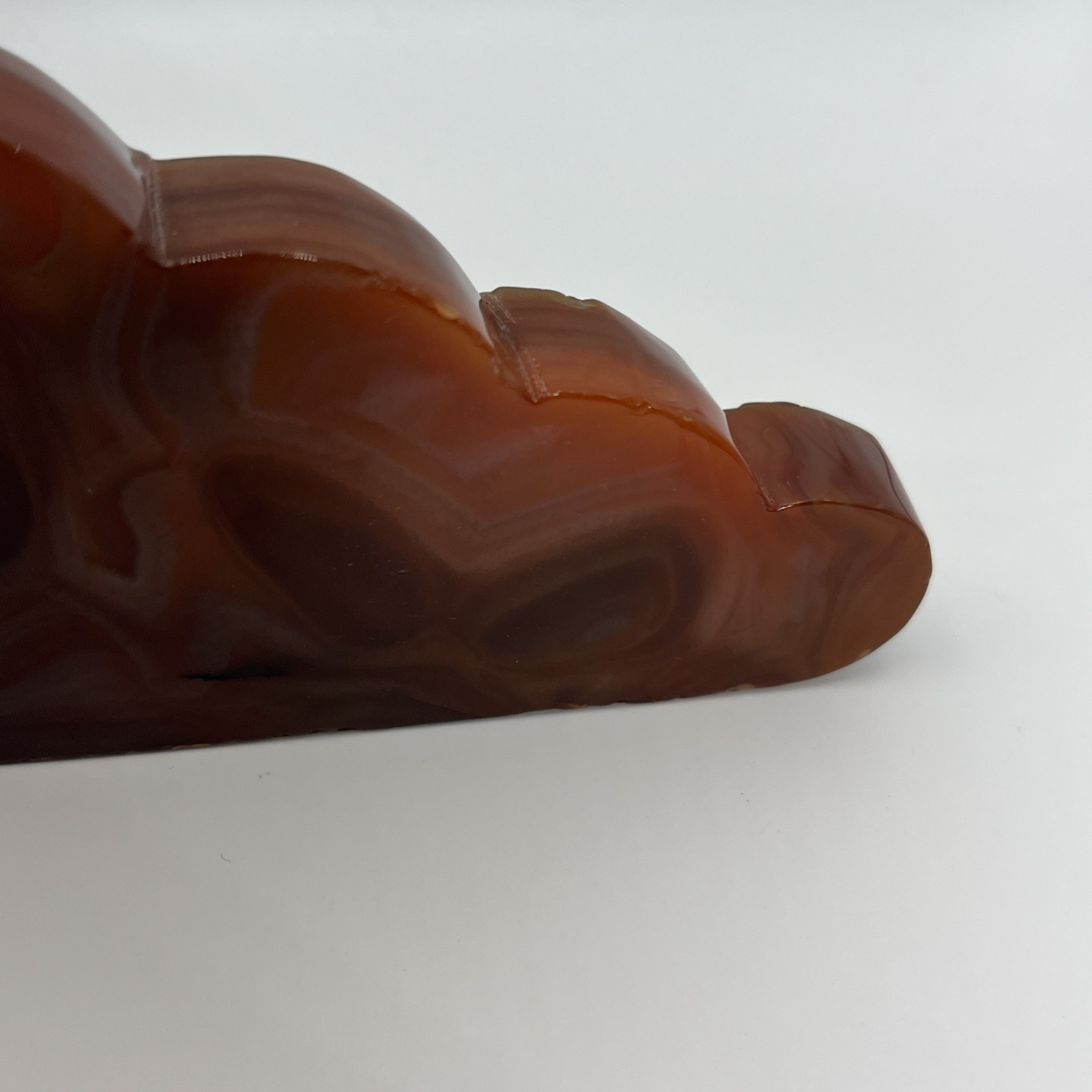 Gemstone Carnelian Carved Cloud 6 X3”