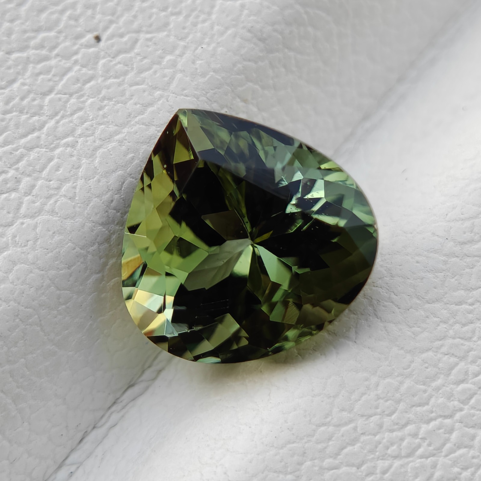 Natural Green Tourmaline Heart Cut Loose Gemstone Jewelry Making| 8mm| 1.90ct
