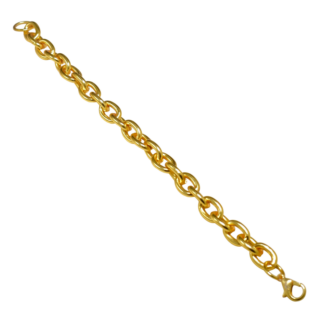 Handmade Gold Chain Bracelet Unisex Jewelry 18K Gold Plated Bracelet