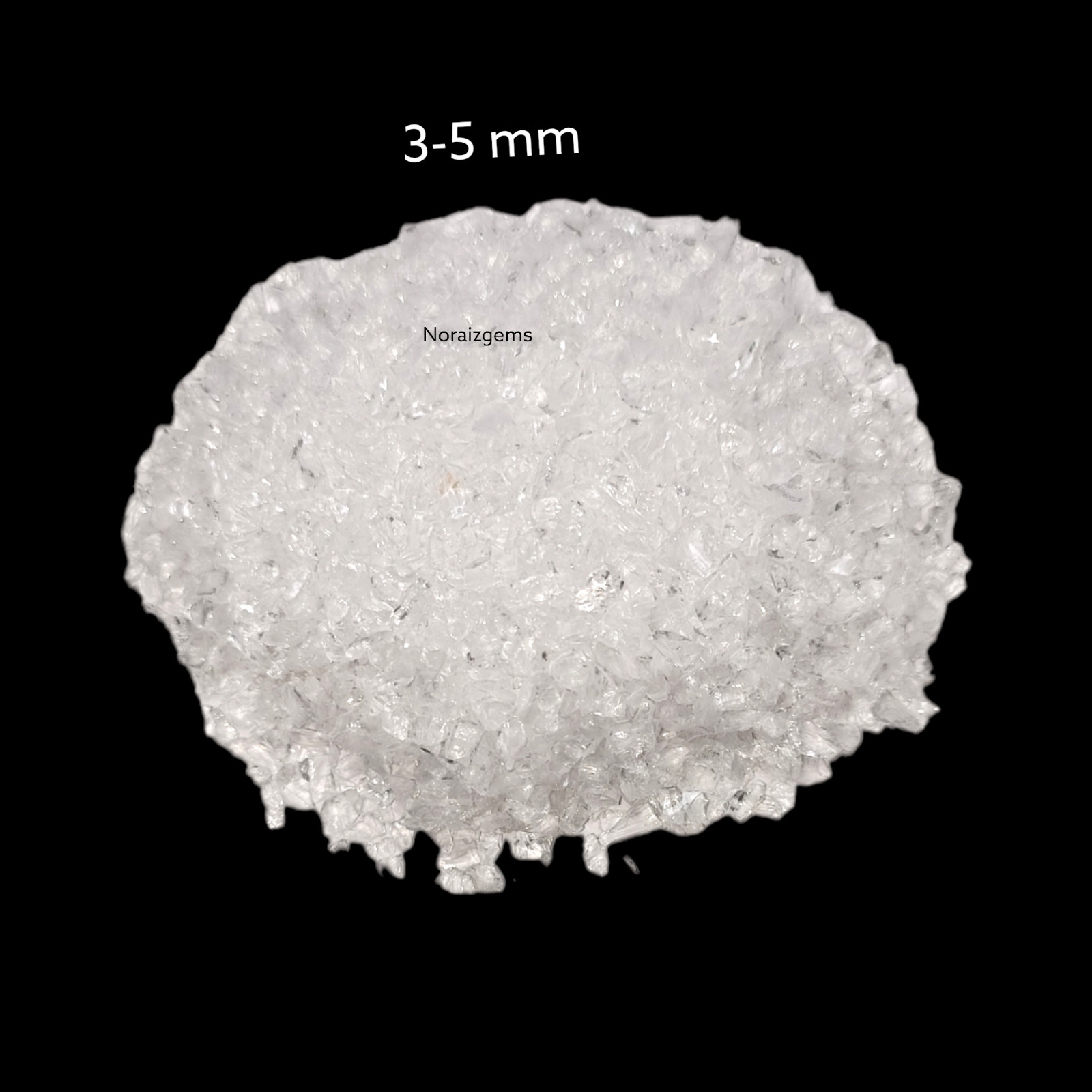 Crushed Crystal Hydro Quartz Gemstone Coarse For Woodworking, Ring Inlay, Resin