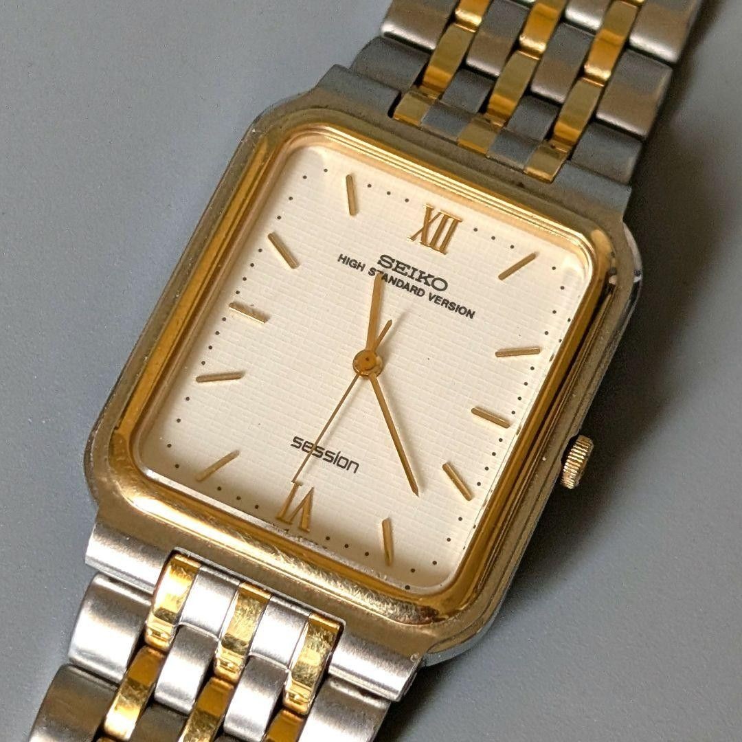 Working item excellent condition SEIKO Session square men’s wristwatch