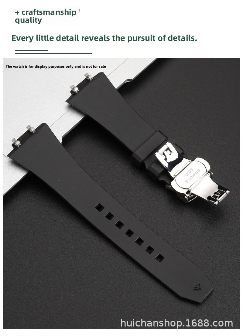 For Zenith DEFY SKYLINE 03.9302/9301/9303 High-end Fluororubber Watch Band Strap