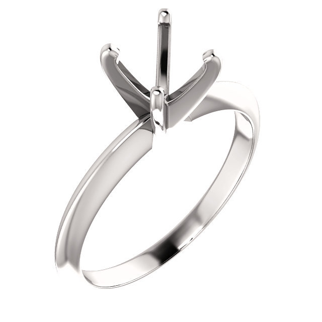2.00 Carat 14k White Gold Solitaire Ring 8.00mm Plus Free CZ 8.00 mm