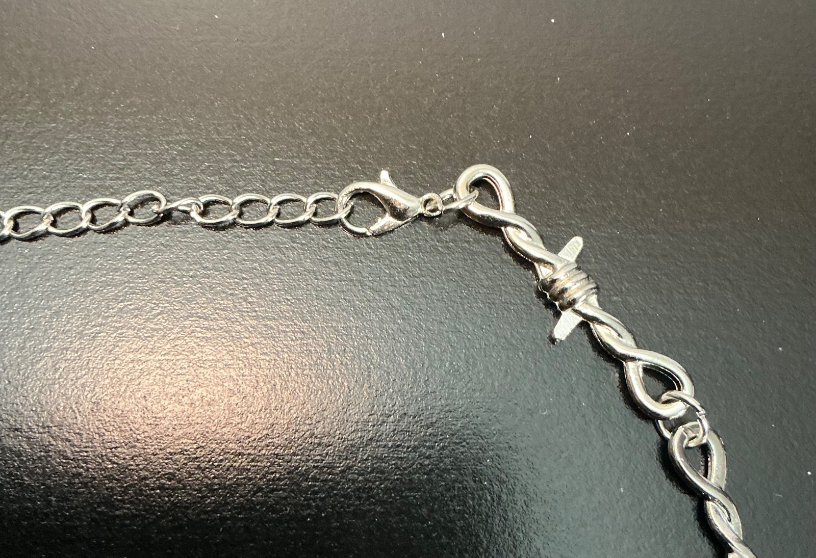 New Barbed Wire Men Necklace Stainless Steel 18” Inches 5/15