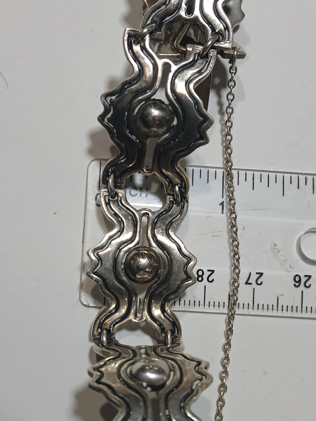 VINTAGE ANTONIO REINA STERLING SILVER MEXICO TAXCO 7″ Bracelet