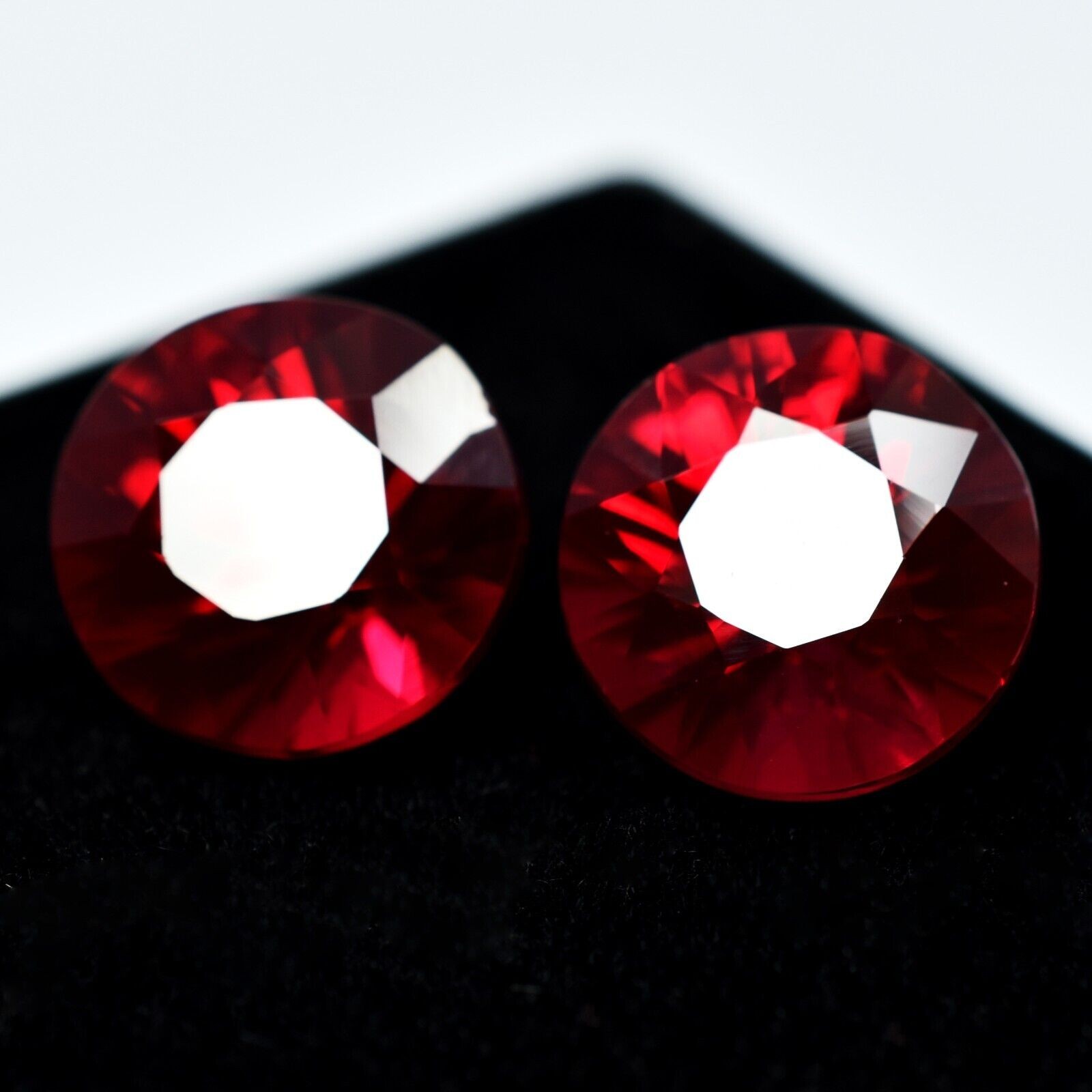 16 Ct AA++ NATURAL Red RUBY Round Fine Cutting CERTIFIED Loose Gemstone RingSize