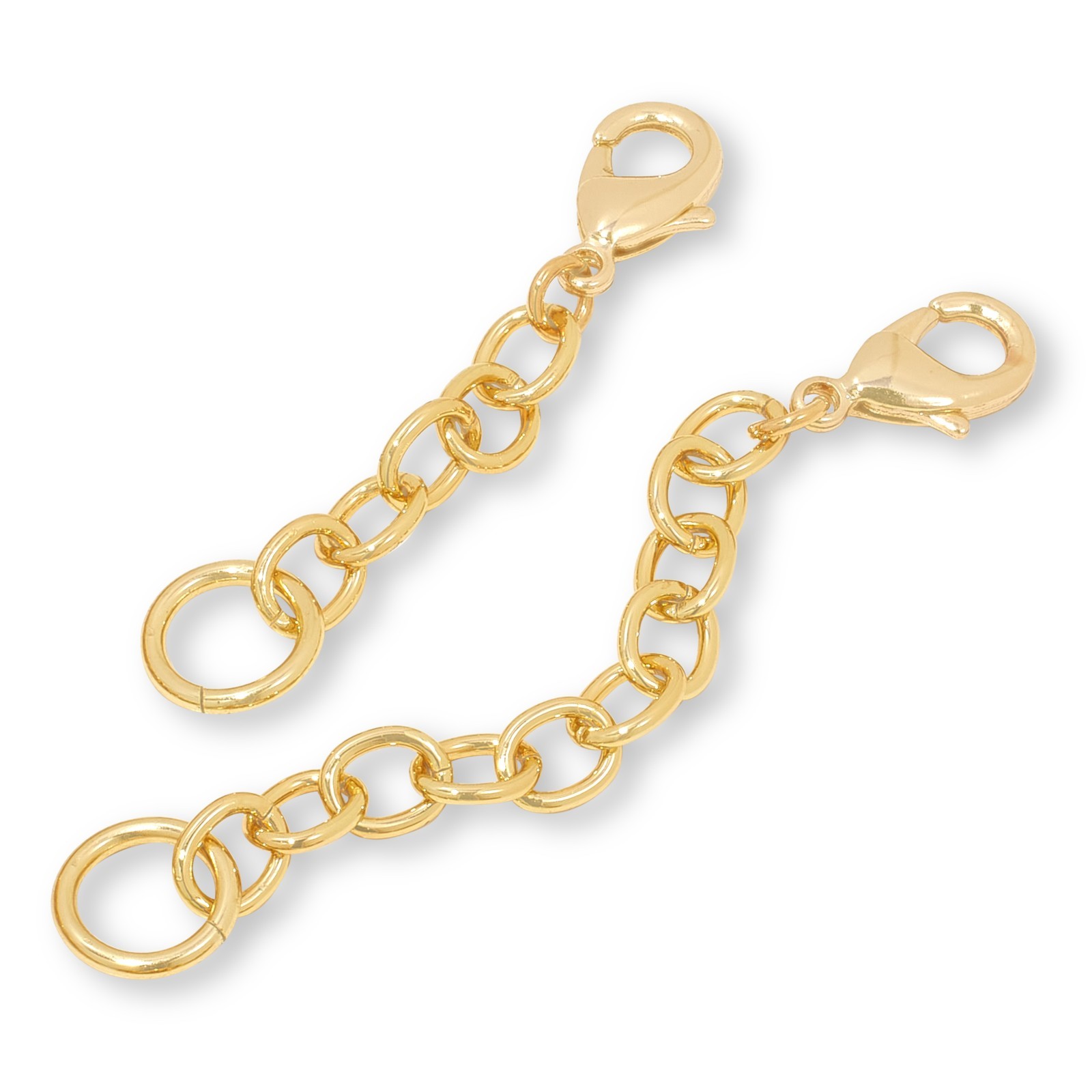 Bellezza 18k gold layrd Bronze Byzantine Necklace & Bracelet 2-piece Set 7″ 18″