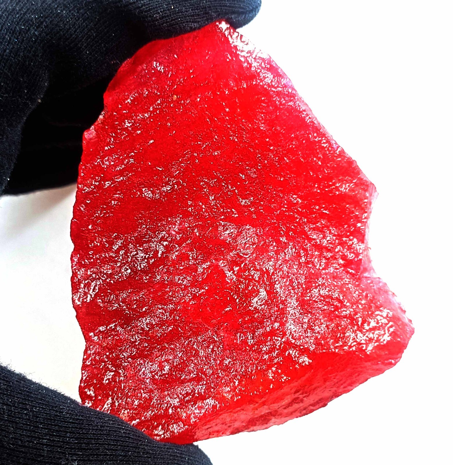 DYED Natural Certified 1000 -1250Ct African Red Ruby Dyed Rough Loose Gemstone