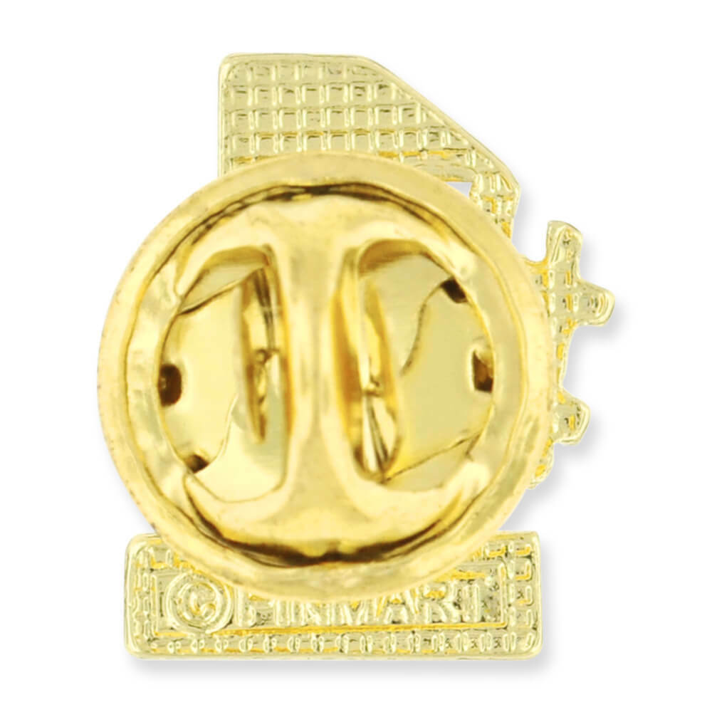 PinMart’s Gold Number One #1 Hashtag Lapel Pin