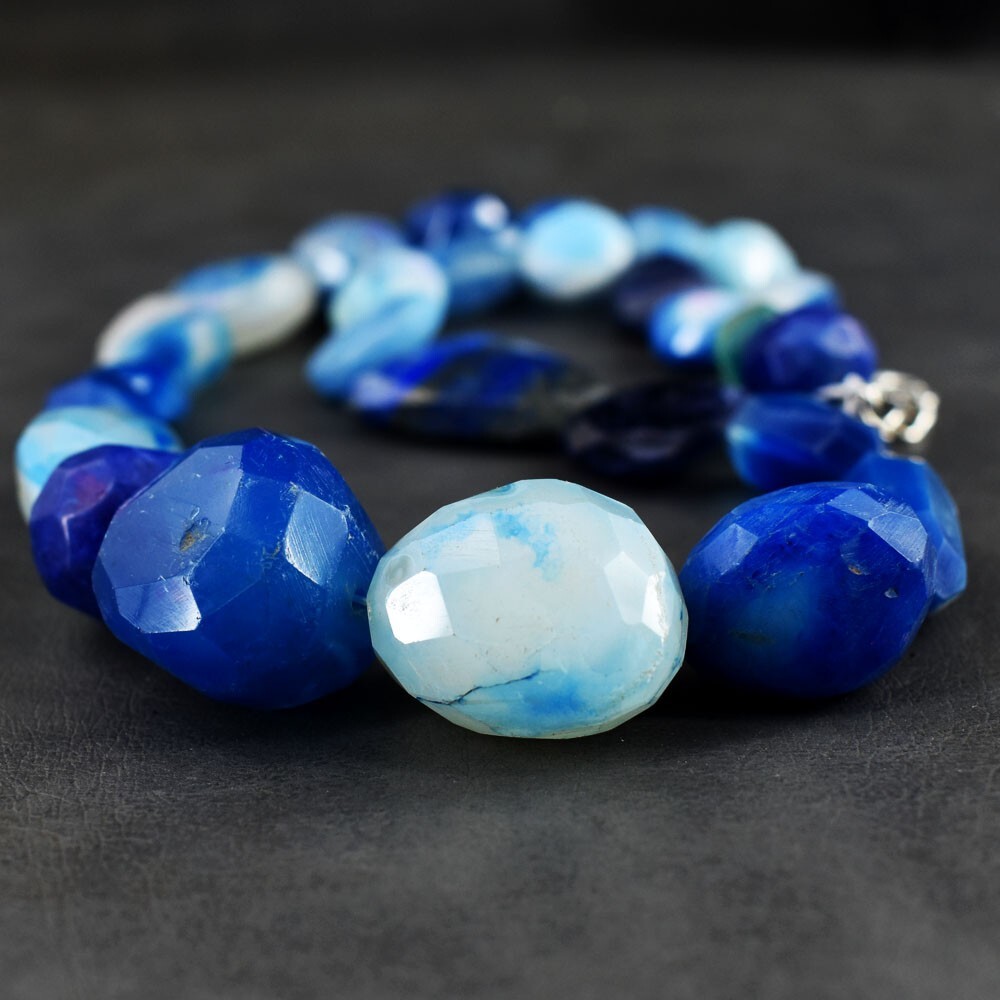 19 Inches Awesome Massive Agate 650. Cts Beaded Amazing Cut Necklace VK 40 E681