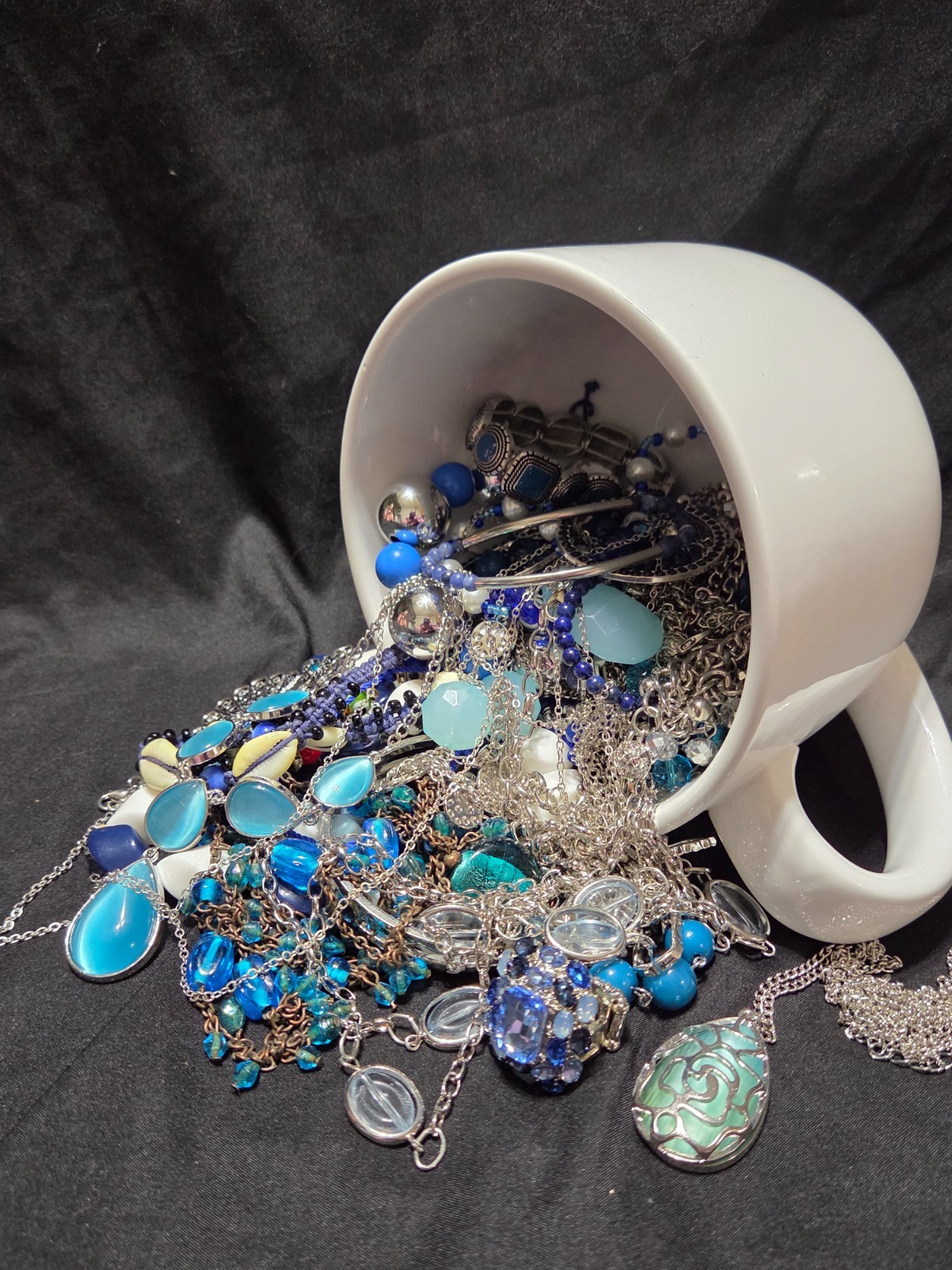 Mystery Blue themed Jewelry Lot #21