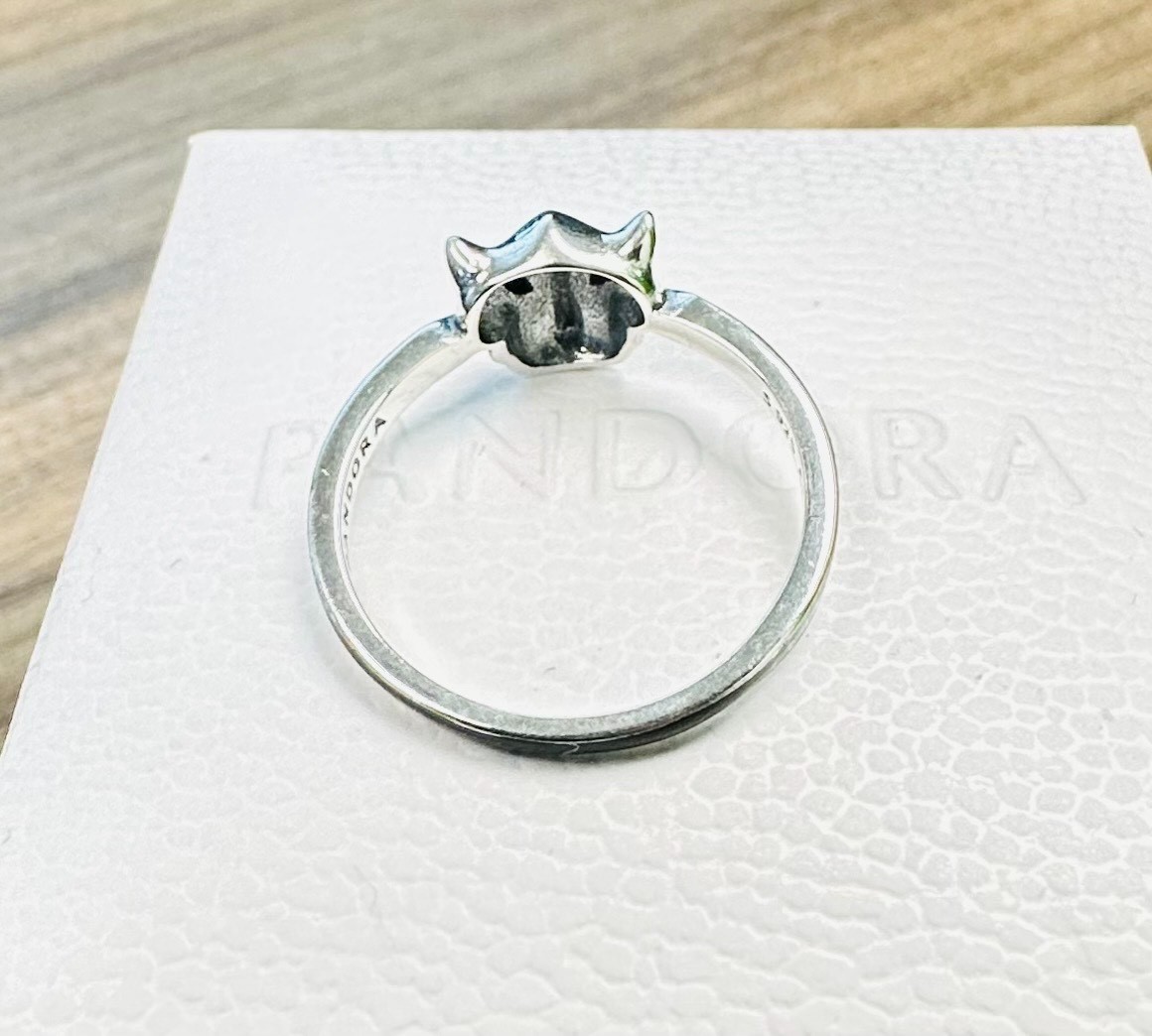 Pandora Black Panther Ring 194223C01 +FREE GIFT BOX +Polish cloth ~Choose Size