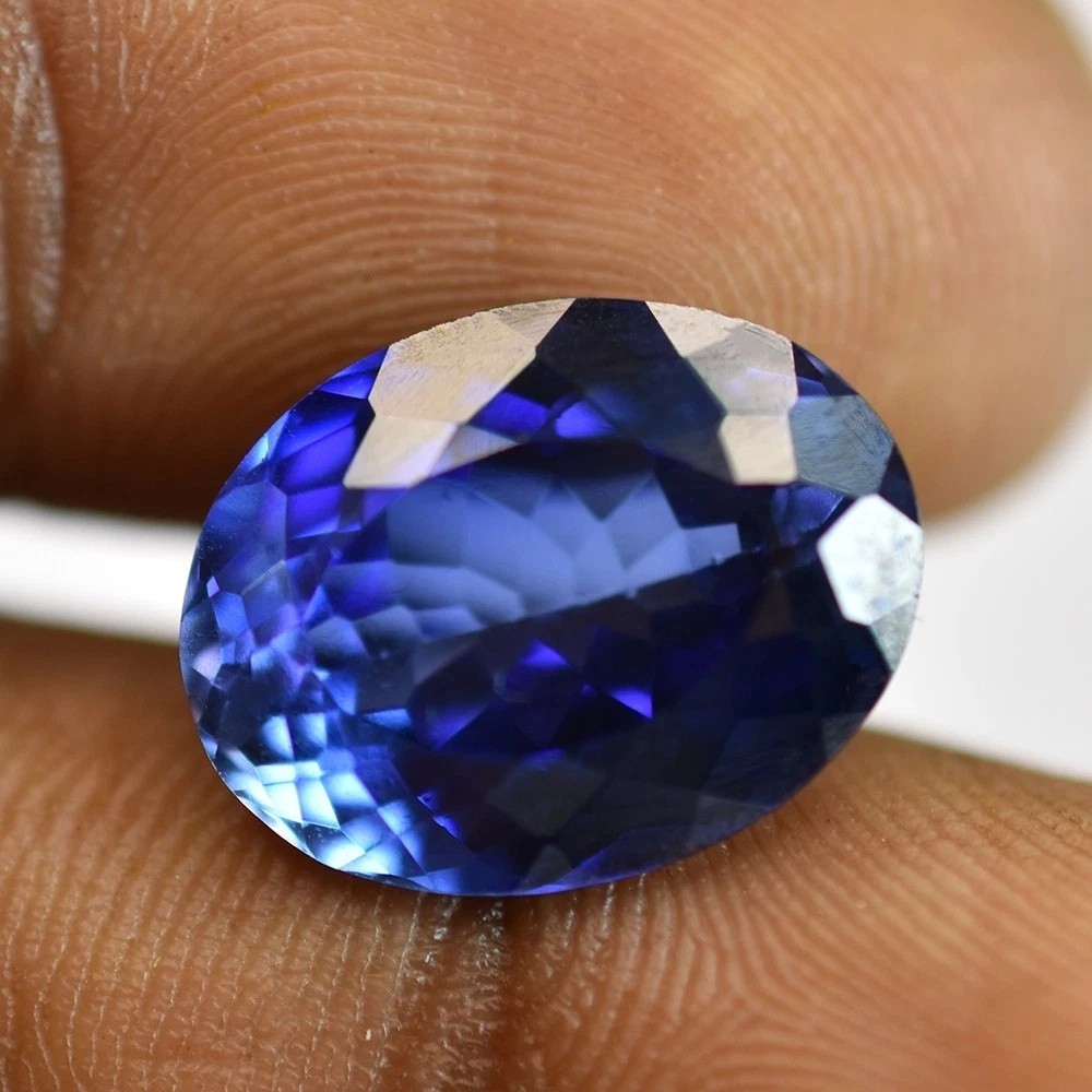 Natural Blue Tanzanite 9.92 Ct Oval Cut Loose Gemstone for Jewelry