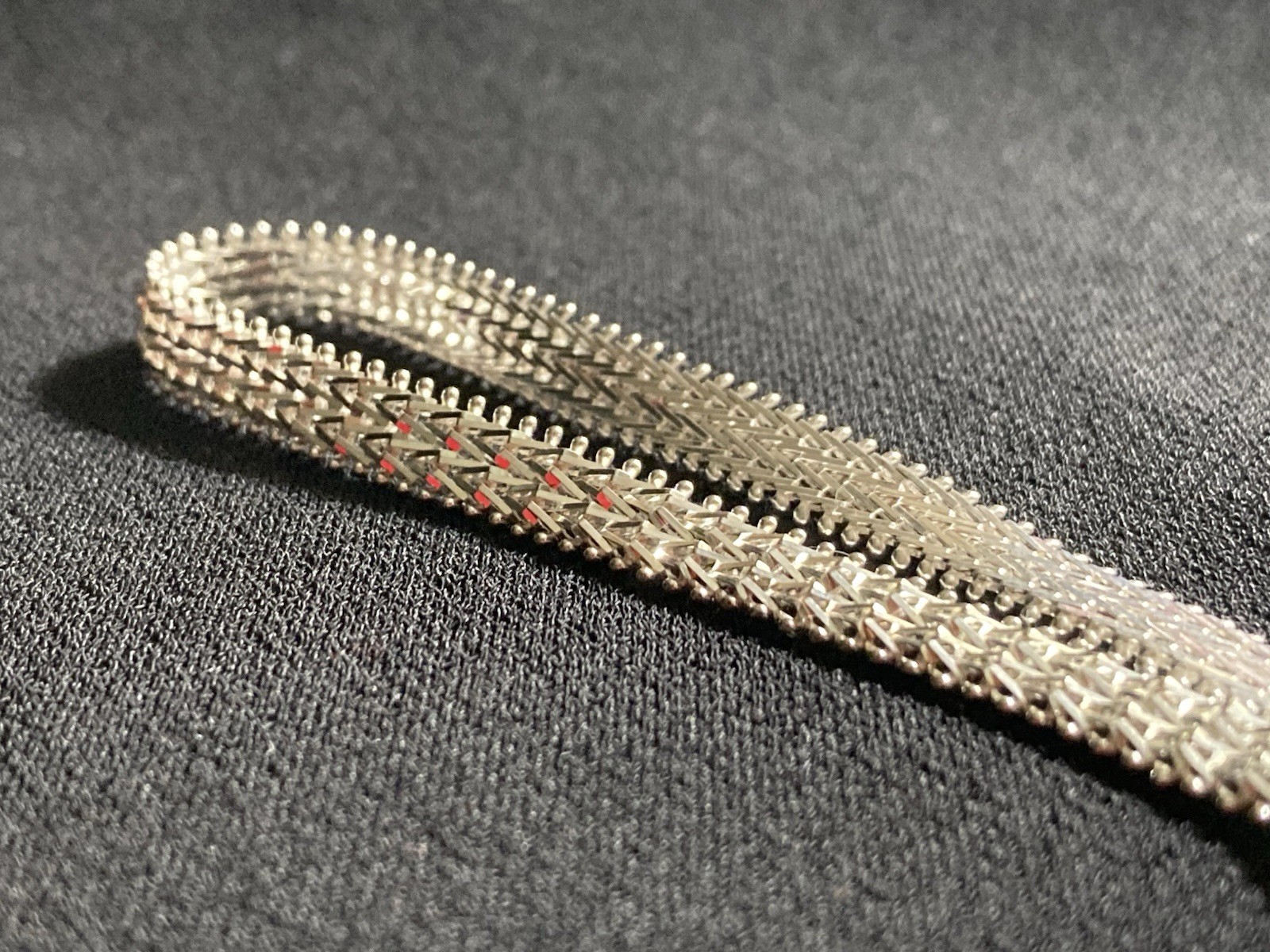 Imperial Silver 2 Row Wheat chain Buckle Bracelet – Sz L (8”) Or M (7.25”)