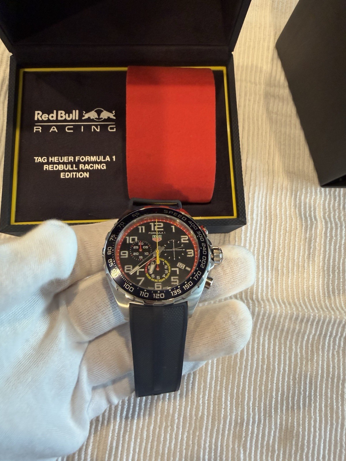 Tag Heuer 43mm Formula 1 Chronograph Red Bull Speed Men’s Watch CAZ101AL.FT8052