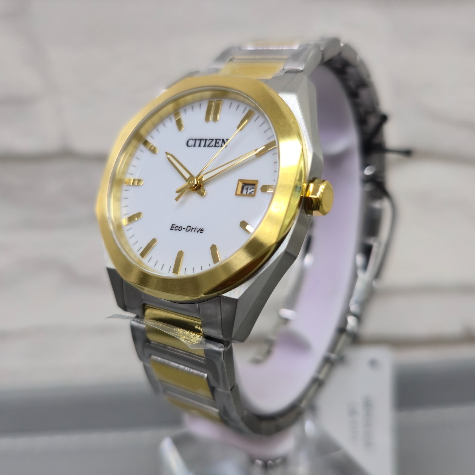 Citizen Eco-Drive BM7624-82A 38mm White Dial Two-Tone New Full Set Men’s Watch