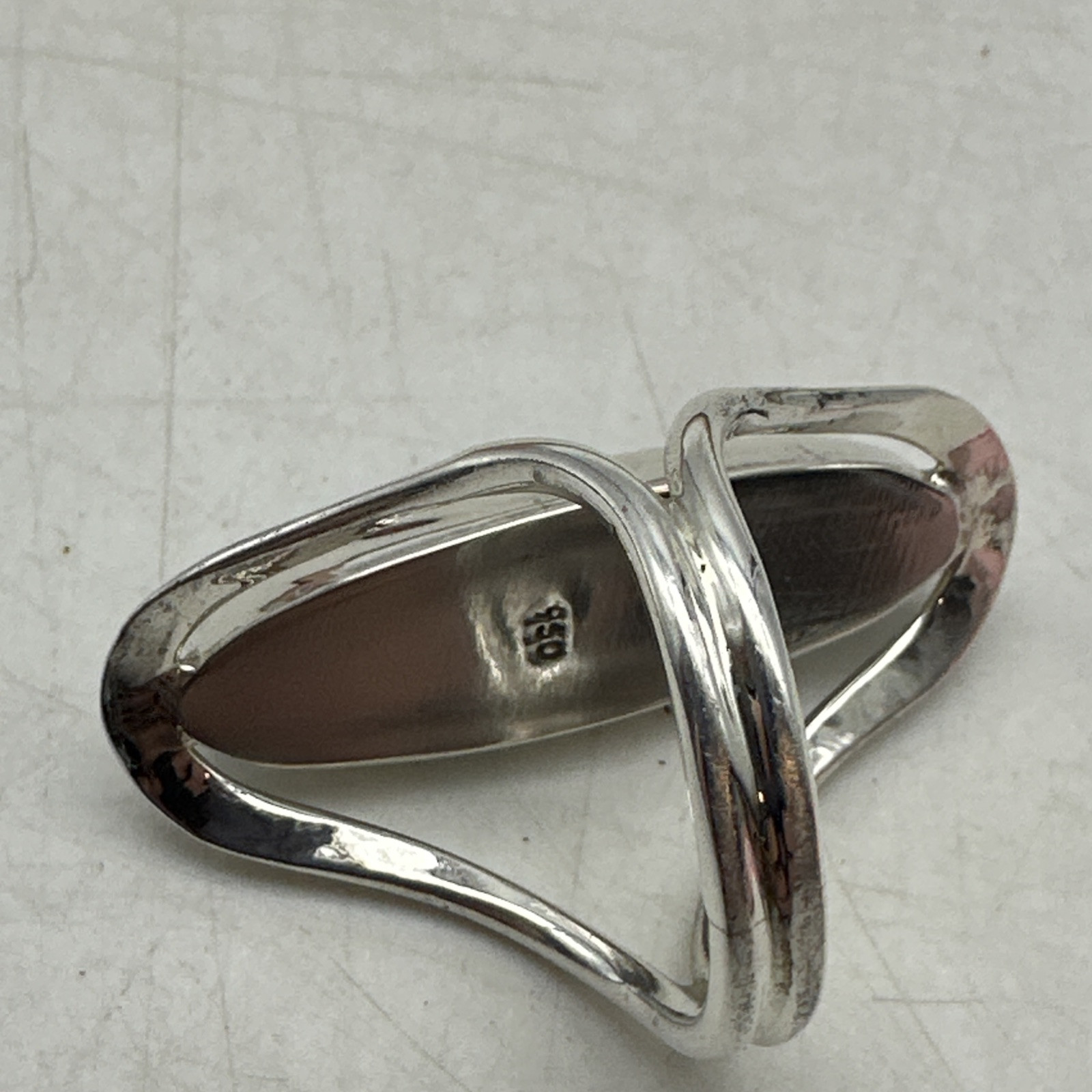 NEW 950 Sterling Silver Stone Ring Jewelry Gift (MP291)