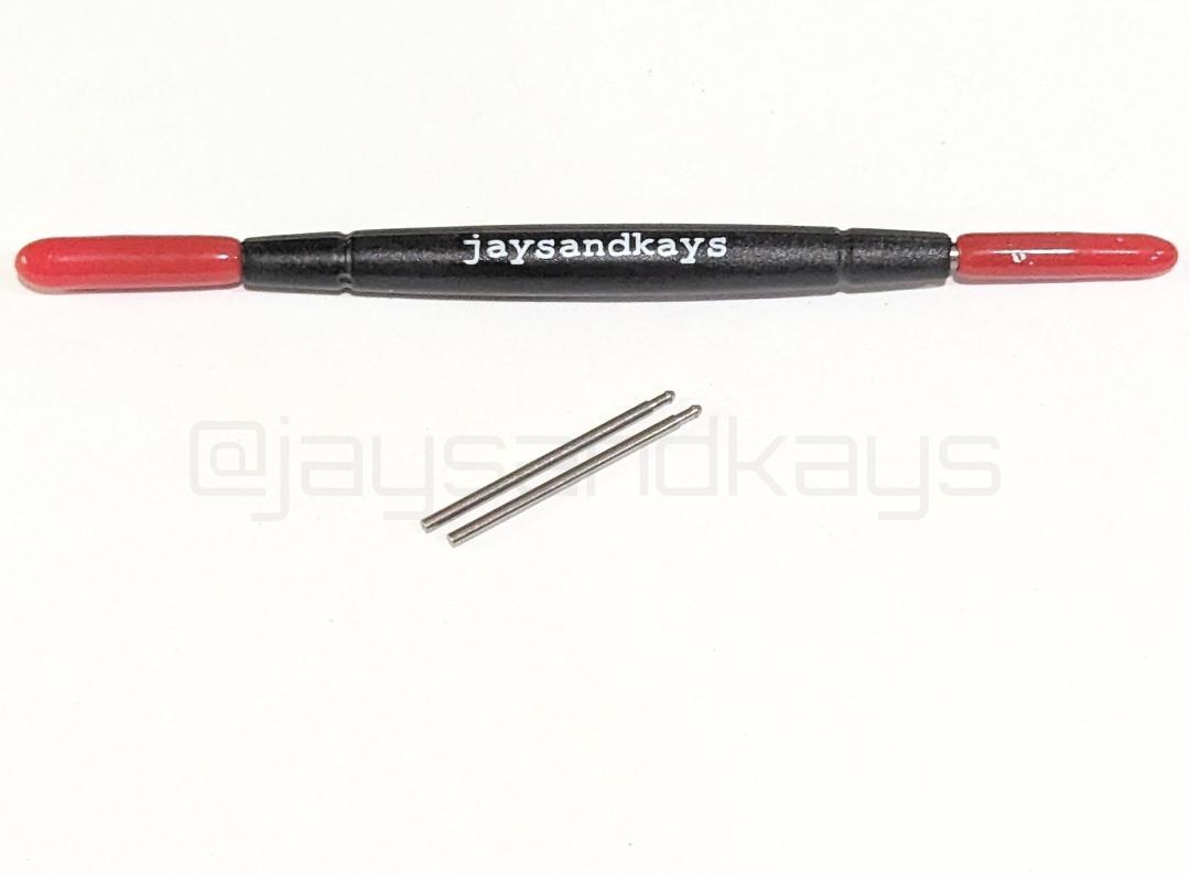 2 Pieces Casio F91 Replacement Watch Strap Pin Pins and Springbar Tool