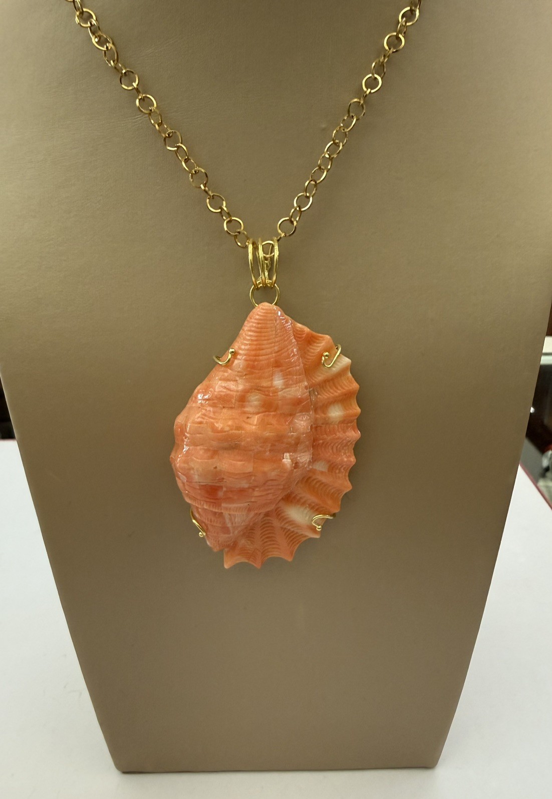 Cerasuolo Coral Pendant – Shell Shape – Crafts – 925 Silver