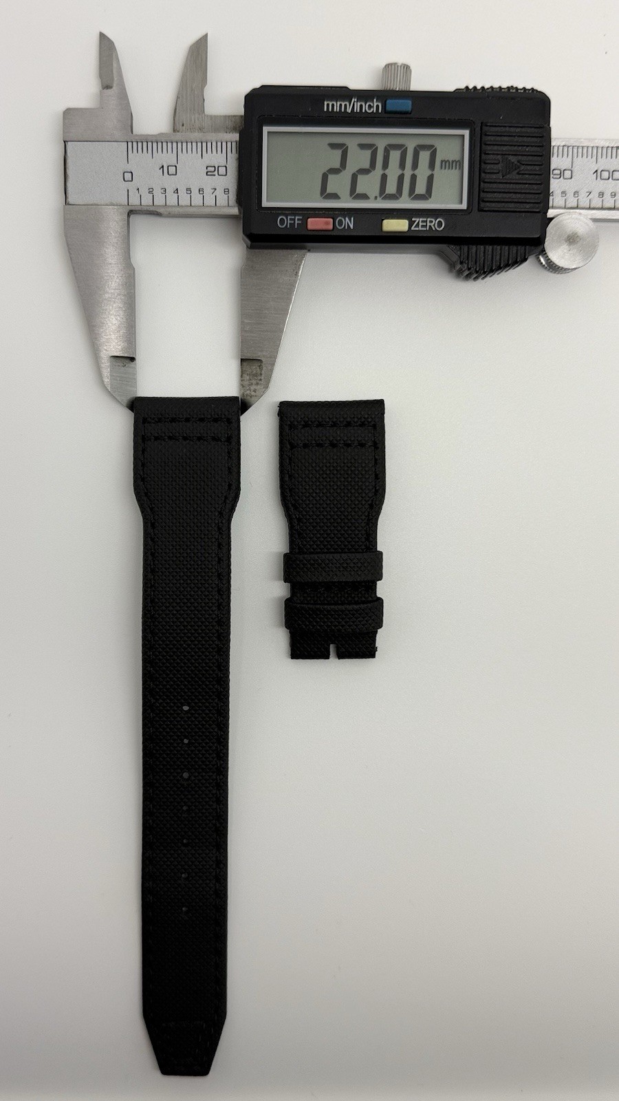IWC 22mm x 18mm Black Calfskin Leather Watch Strap Band A51386 New Authentic OEM