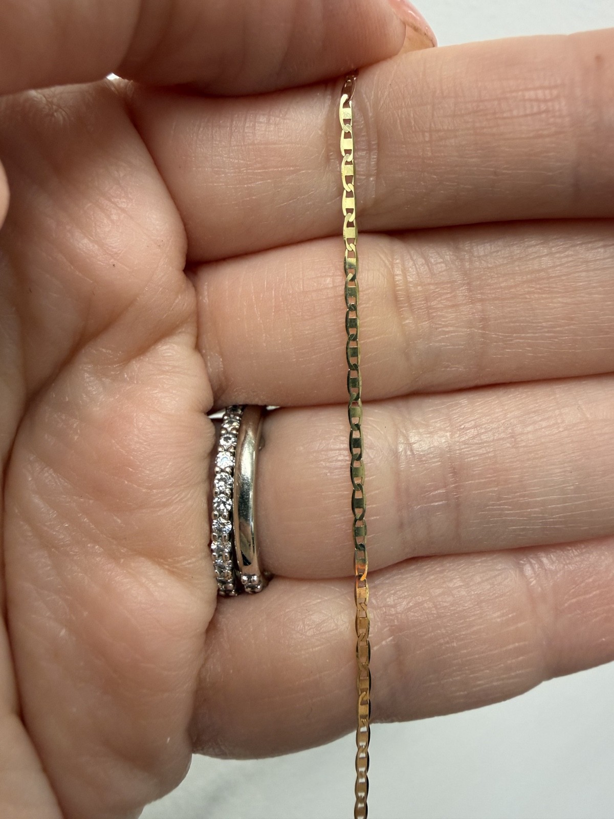 Flat Mariner link Bracelet 10k gold