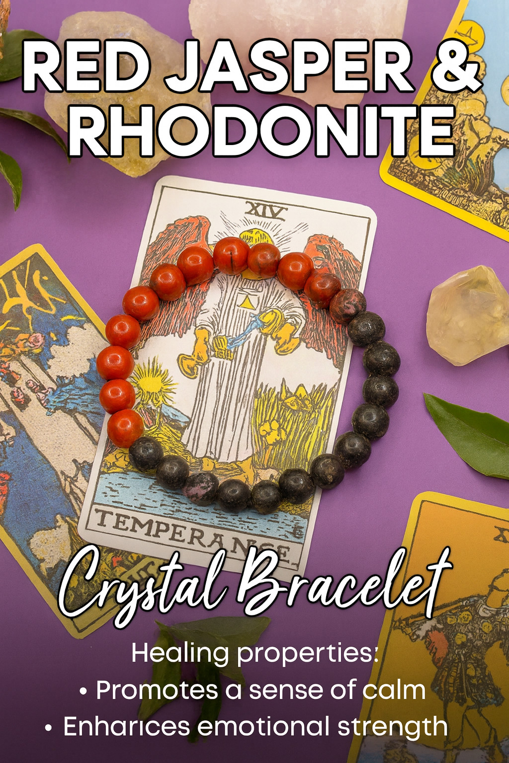Awesome Red Jasper & Rhodonite 100.00 Cts Stretchable Bracelet Beaded VK 12 AZ5