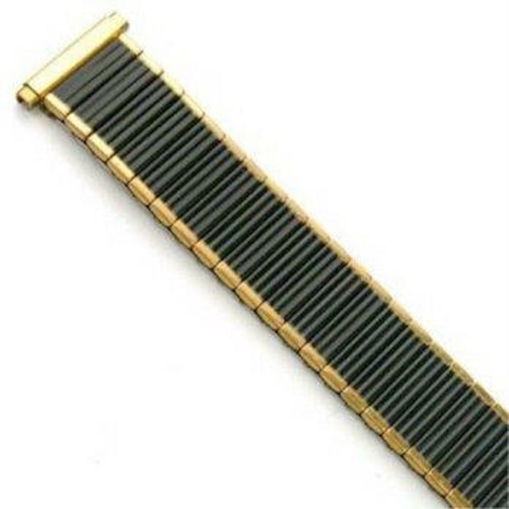 16-20mm Speidel gold and black twist o flex expansion watch band rare