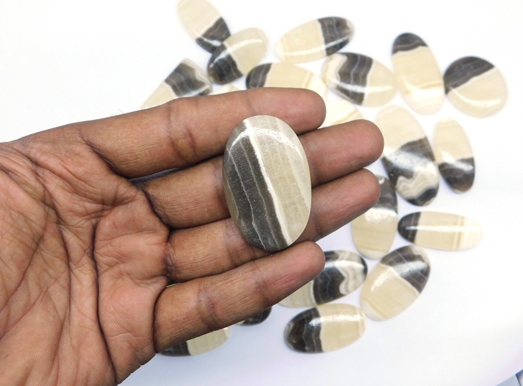 Natural Zebra Onyx Gemstone For Earring, Pendant, Necklace Jewelry Making 71317