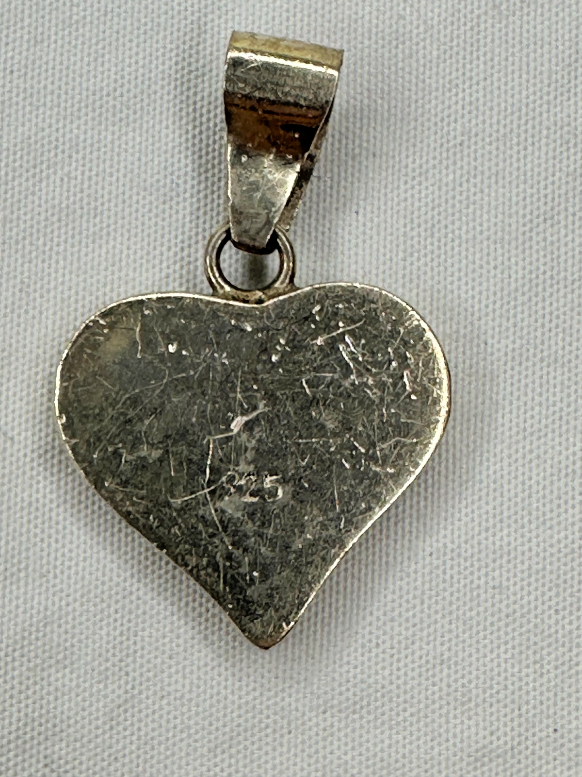 Sterling Silver Heart Shell Pendant 925 Cream Genuine Seashell Beach