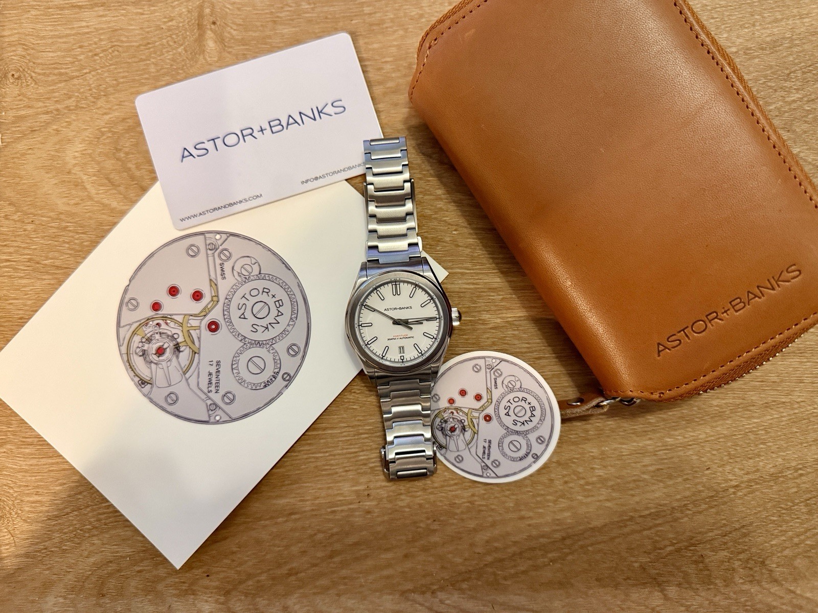 PreownedAstor + Banks Fortitude Automatic 200m 38.5 mm White Dial Steel Bracelet