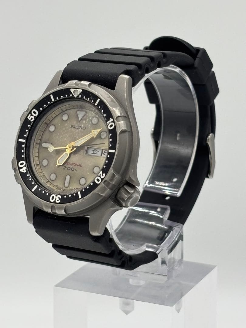 SEIKO Diver Quartz 7C43 6A00 Operational Men’s